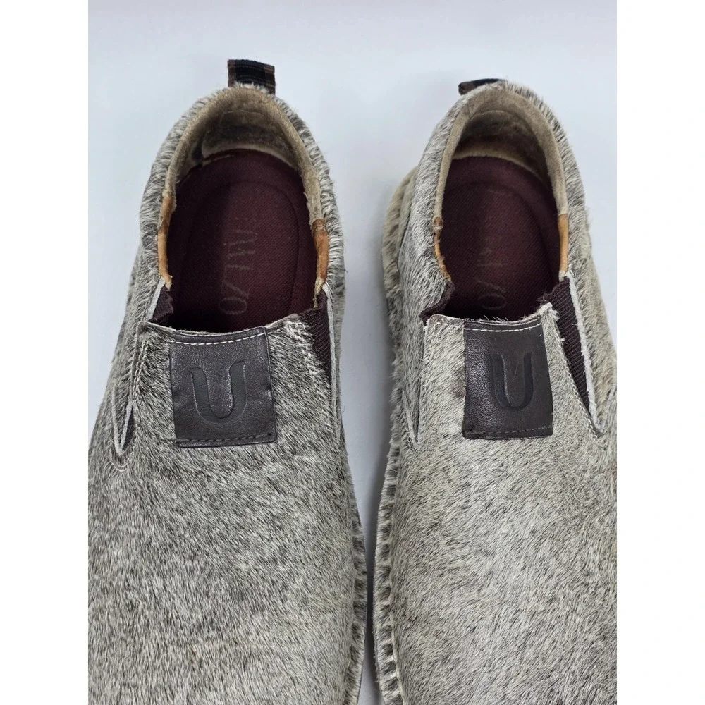 Uwezo Slip On Casual Brown Shoes Mens Size 9.5 Model 5132 Pre-owned